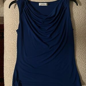 blue calvin klein tank top
